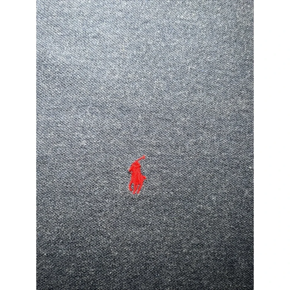 VTG Polo By Ralph Lauren Men's SZ XL Navy/Grey Short Sleeve Shirt Red Pony